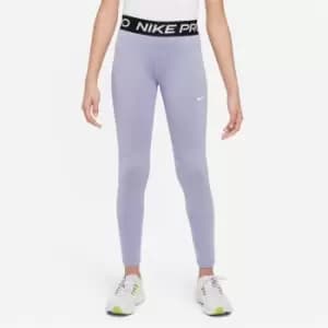 Nike Pro Girls Tights - Purple
