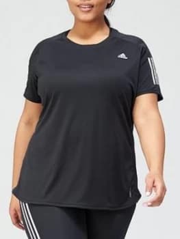 Adidas Plus Own The Run T-Shirt - Black