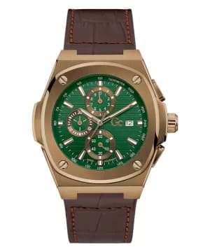 Gc Green and Brown 'Spirit Tonneau' Chronograph Watch - y83002g5mf - bronze