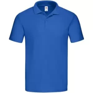 Fruit of the Loom Mens Original Pique Polo Shirt (S) (Royal Blue)