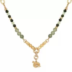 Green 'Majesty Lioness' Charm Necklace