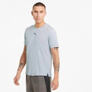 Puma Cooladapt Mens Running T-Shirt Grey Dawn