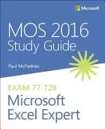 mos 2016 study guide for microsoft excel expert