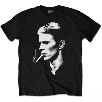 David Bowie - Smoke Unisex Large T-Shirt - Black