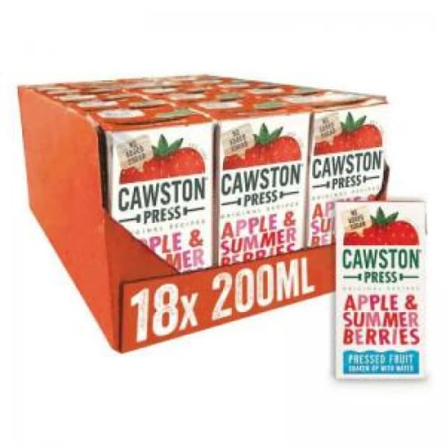 Cawston Press Apple and Summer Berries Juice 200ml (18 Pack) FRWM122