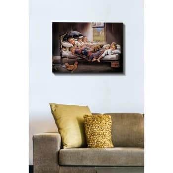 Kanvas Tablo (50 x 70) - 290 Multicolor Decorative Canvas Painting