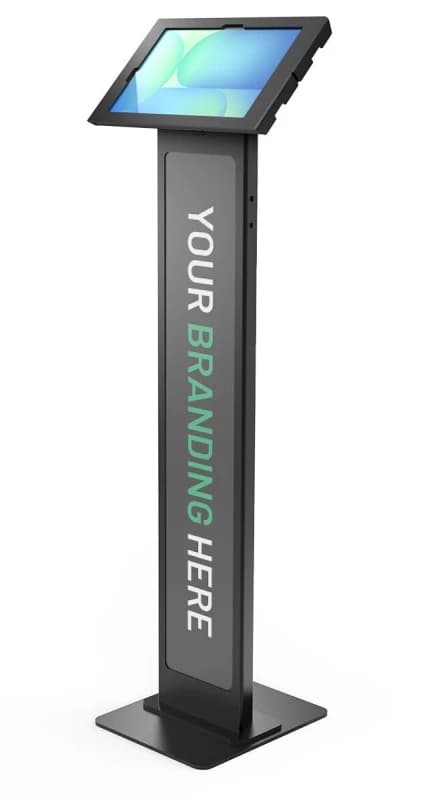 Compulocks Compulocks Galaxy Tab S10 FE+ 13.1", Apex Enclosure Brandable Floor Stand - Black 140B131GAPXB