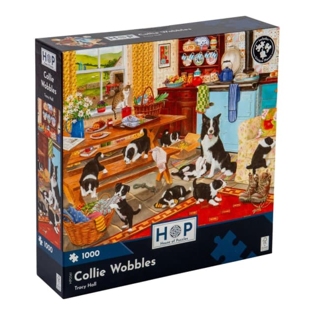The House Of Puzzles Collie Wobbles, 1000 Piece Jigsaw Puzzle Multi unisex