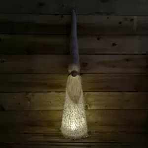 95cm Premier Battery Operated Lit White Standing Christmas Gonk Decoration