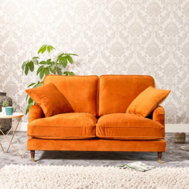 Artemis Home Mackenzie 2 Seat Sofa in Burnt Orange Burnt Orange Unisex