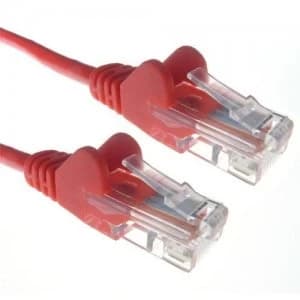 Zexum Red RJ45 Cat6 High Quality LSZH 24AWG Stranded Snagless UTP Ethernet Network LAN Patch Cable - 0.3 Meter