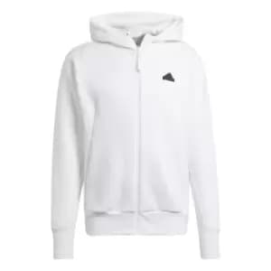 adidas Z.N.E. Full Zip Hoodie Mens - White