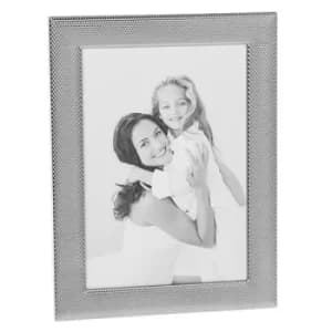 Shiny Silver Textured Dots Frame 4x6