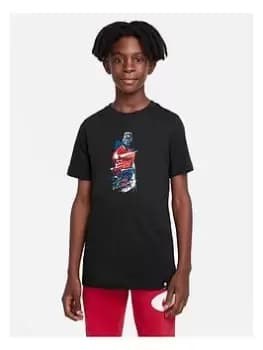 Nike Junior England Player T-Shirt - Black, Size L