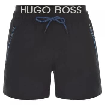 Hugo Boss Logo Swim Shorts Black Size L Men
