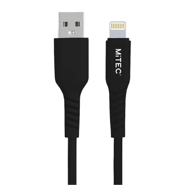 MiTEC MITEC 2M MFI LIGHTNING CABLE BLACK Black One Size