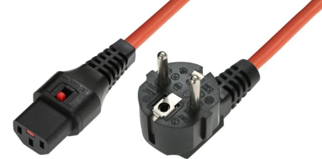 Microconnect EL248S power cable Orange 3m C13 coupler