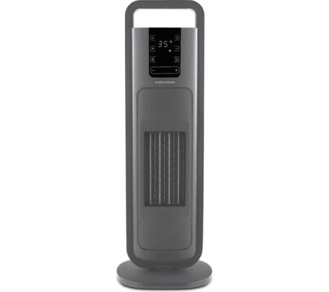 Morphy Richards HeatFlux Hot & Cool Ceramic Fan Heater - Grey, Silver/Grey 5056765402011