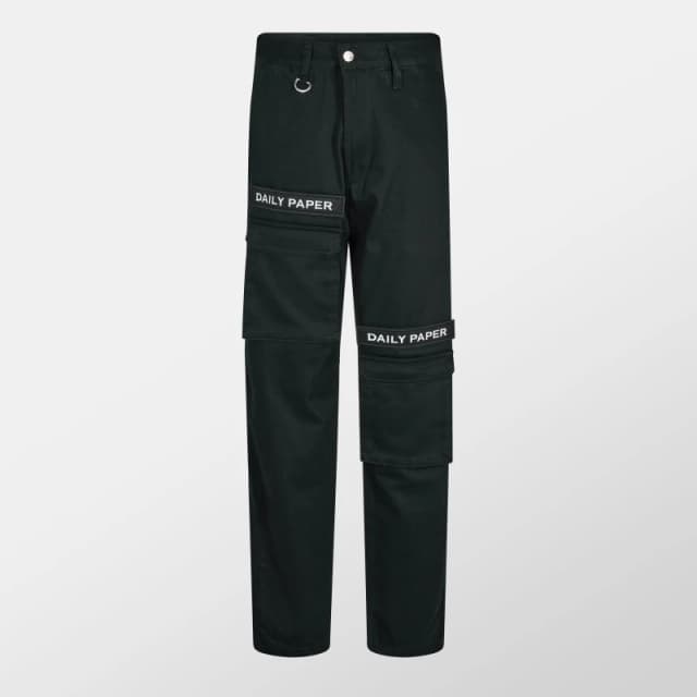 Daily Paper Mens Cargo Trousers Black male X Small