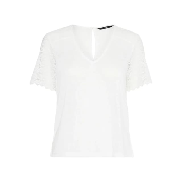 Vero Moda Womens T-Shirt Vero Moda Mora Blanc Female XS