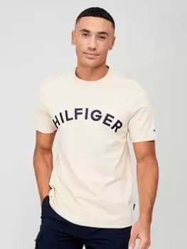Tommy Hilfiger Hilfiger Arched T-Shirt - Light Beige , Light Beige, Size 2XL, Men