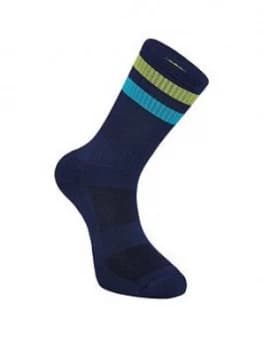 Madison Alpine Mtb Sock, Ink Navy / Lime Punch