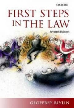 First Steps in the Law by Geoffrey Rivlin Paperback