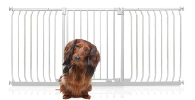 Bettacare Elite Pressure Dog Gate, 188Cm - 197Cm, Matt White, Pressure Fit Pet Gate For Dog And Puppy