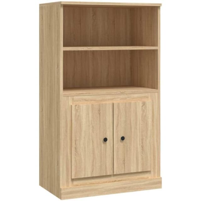 VIDAXL Highboard Sonoma Oak 60x35.5x103.5cm Engineered Wood Vidaxl 8720845792053