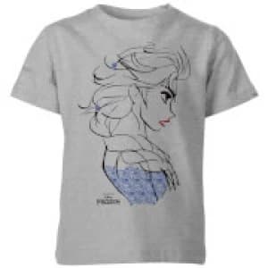 Disney Frozen Elsa Sketch Strong Kids T-Shirt - Grey - 11-12 Years