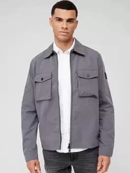 Calvin Klein Light Overshirt Jacket - Charcoal Grey, Charcoal Grey, Size XL, Men