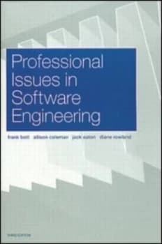 Professional Issues in Software Engineering by Frank Bott Book