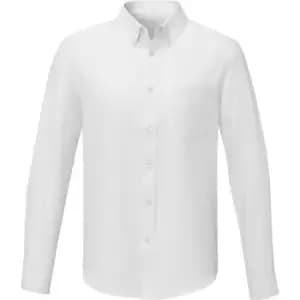 Elevate Mens Pollux Long-Sleeved Shirt (4XL) (White)