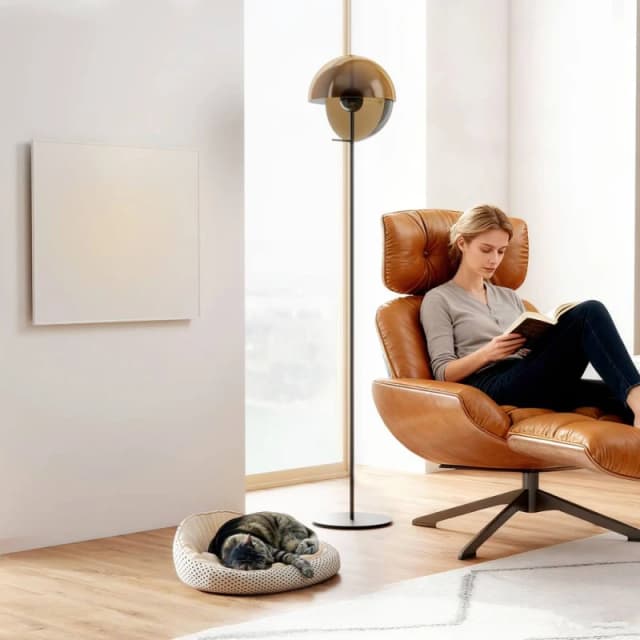 HOMCOM Smart Electric Heater, Wall Far Infrared Panel Radiator, White White Unisex