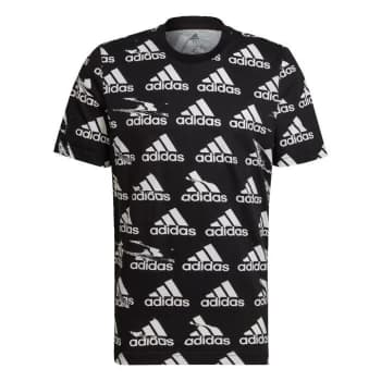 adidas Essentials Brandlove Single Jersey T-Shirt Mens - Black