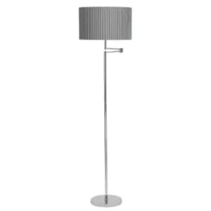 Chrome Rotating Arm Floor Lamp