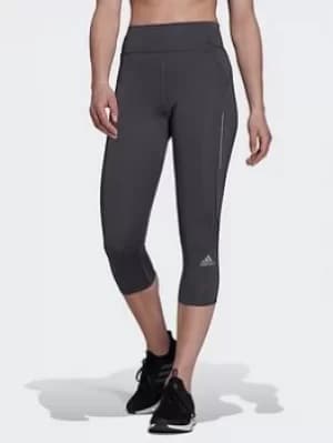 adidas Own The Run 3/4 Running Leggings, Black Size M Women