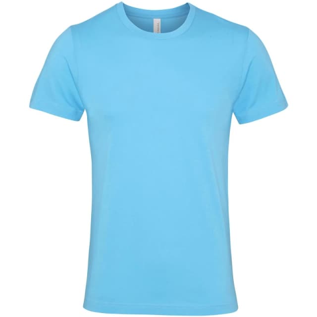 Bella + Canvas Mens Jersey Crew Neck T-Shirt in Baby Blue Size: XS Baby Blue Male XS