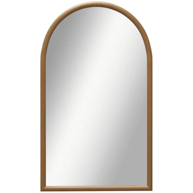 HOMCOM Wall Mirror, Arch Mirror for Wall Mounted, Home Decor, Brown - Homcom 5056725553005