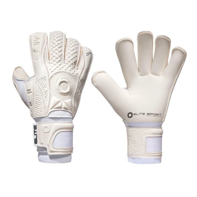 Elite Sports Solo White Goalkeeping Gloves Solo White unisex Size 8
