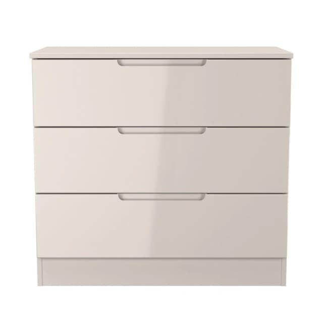 Ready Assembled 2 U Lucca 3 Drawer Chest (Ready Assembled) in Taupe Unisex