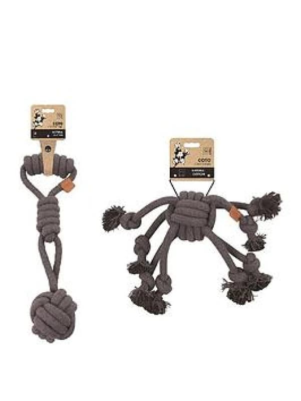 M-Pets Coto Eco Rope Dog Toys Grey Spider 38Cm