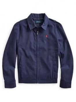 Ralph Lauren Boys Zip Through Coach Jacket - Navy