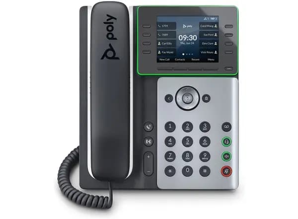 Poly Edge E350 IP Phone and PoE-enabled