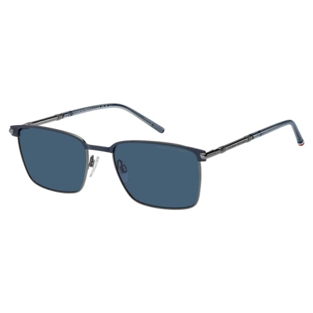 Tommy Hilfiger Hil Sun Sq SunGls Sn63 Blue Ruthenium male One Size