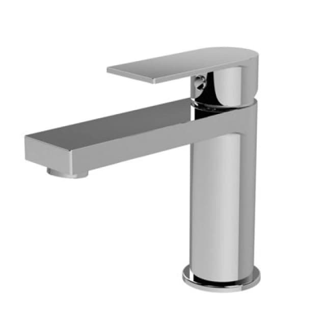 BALTERLEY Modern Square Mono Basin Mixer Tap & Push Button Waste - Chrome Balterley BTD305