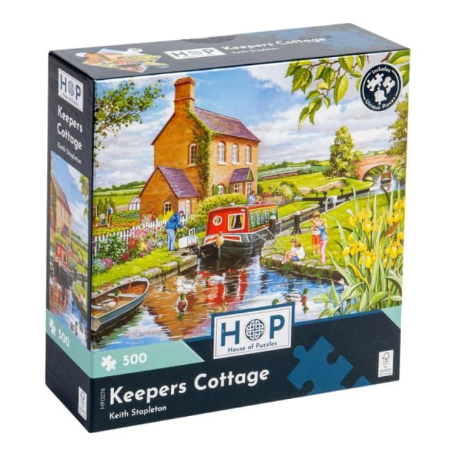 The House Of Puzzles Keepers Cottage, 500 Piece Jigsaw Puzzle Multi unisex