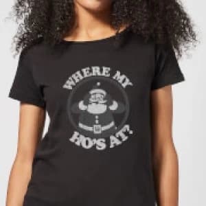 Where My Ho's At Black Womens T-Shirt - Black - 3XL - Black
