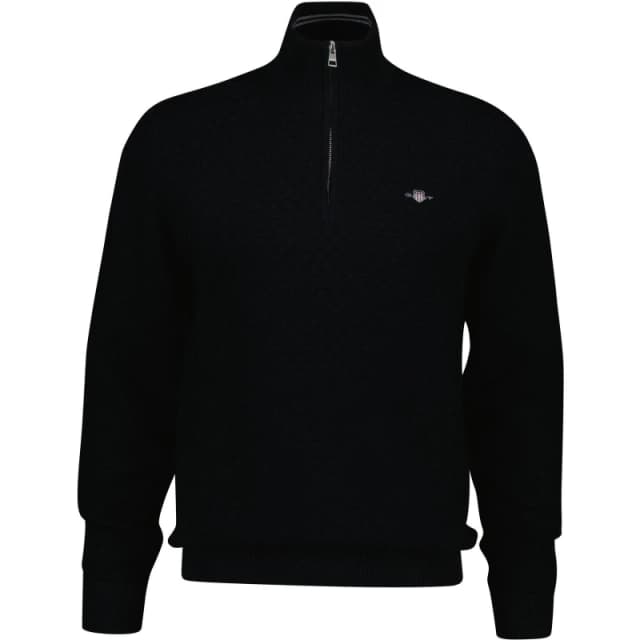 Gant Shield 1/2 Zip Jumper Black 005 male S
