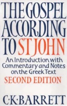 The Gospel According to St John by C. K Barrett Book